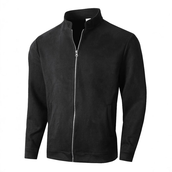 Men's elegant and comfortable softshell jacket with a high collar and full-length zipper Lisslune