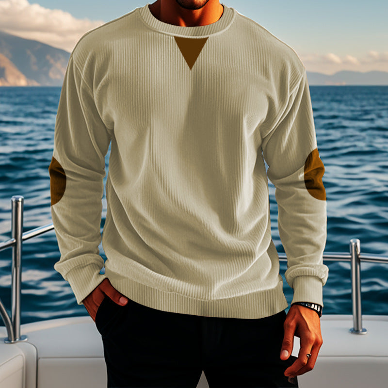 Men's comfortable fleece pullover with texture Lisslune