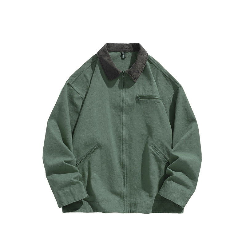 Men's casual transitional jacket with robust stand-up collar Lisslune