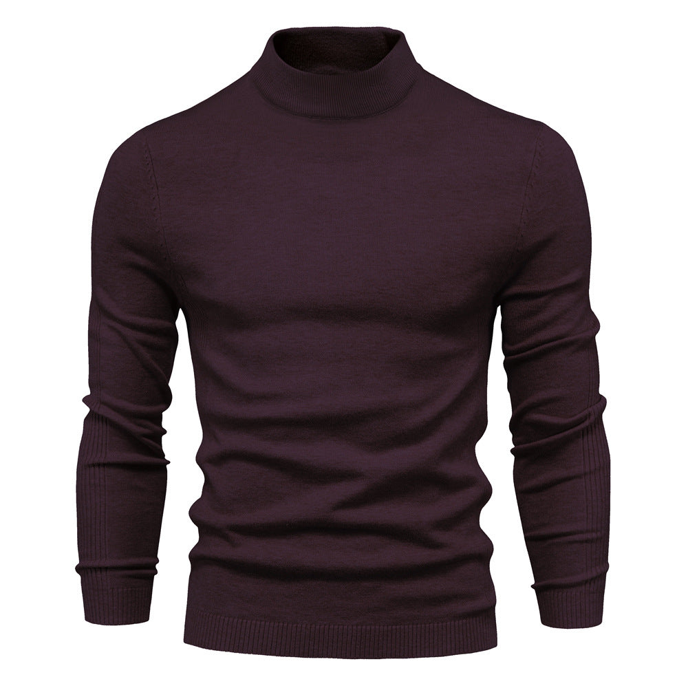 Men's comfortable turtleneck sweater made of soft knit Lisslune