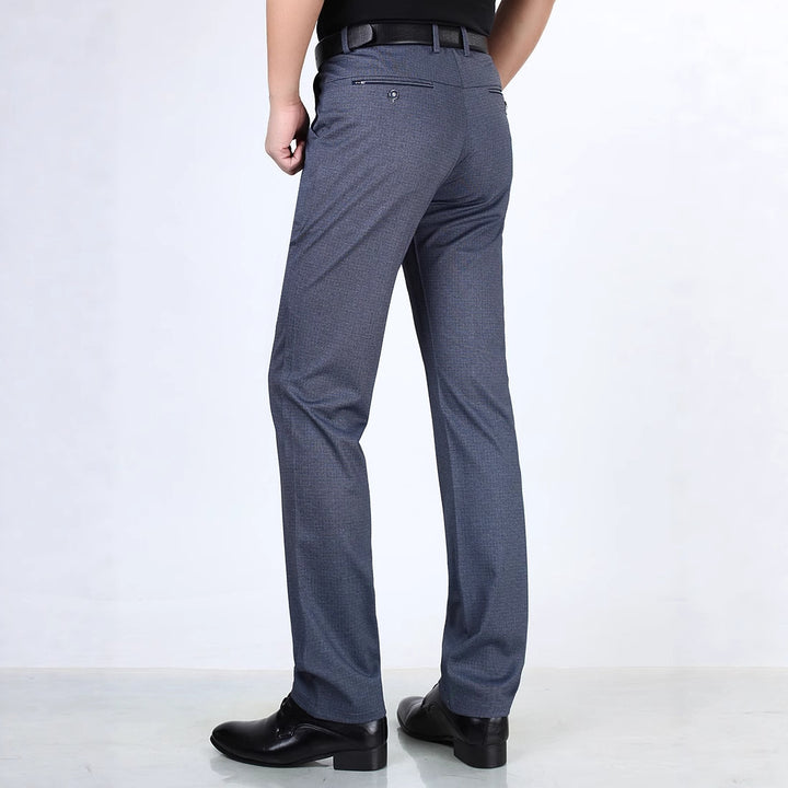Men's classic suit trousers with innovative elastic waistband Lisslune
