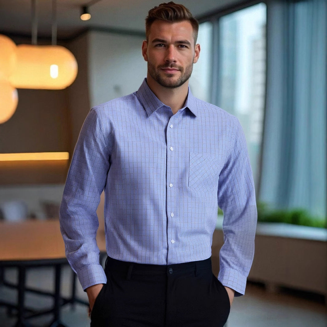 Men's elegant and structured long-sleeve blouse Lisslune