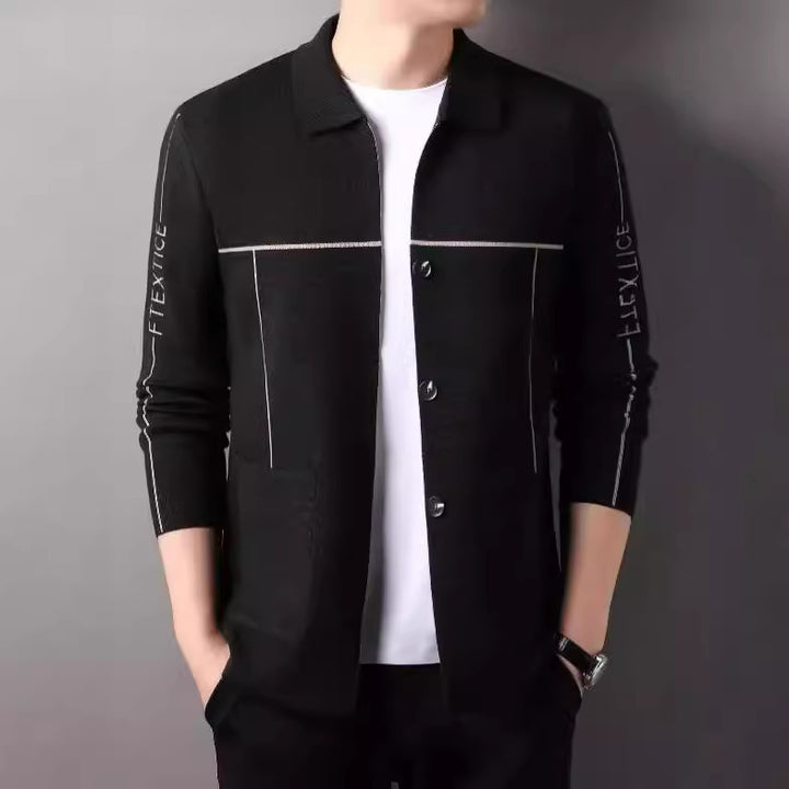 Men's cardigan with modern design and practical pockets Lisslune
