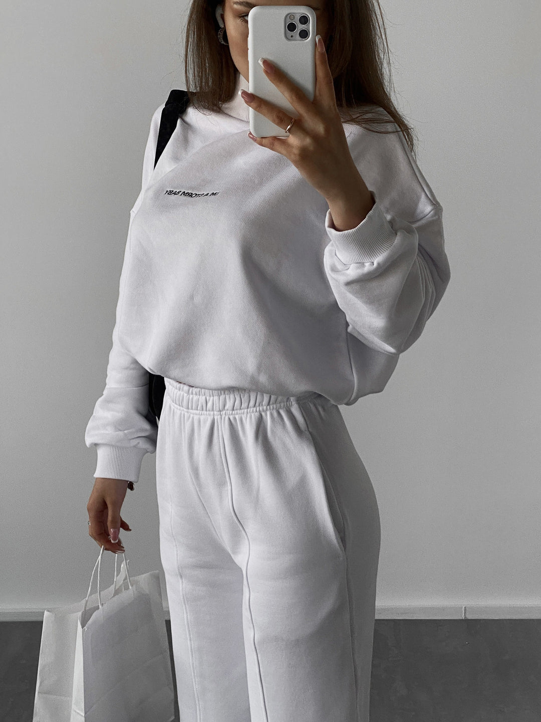Women's sporty set with high collar and loose fit Lisslune