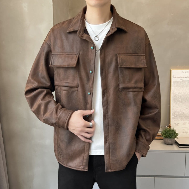 Men's Casual Overshirt Lisslune