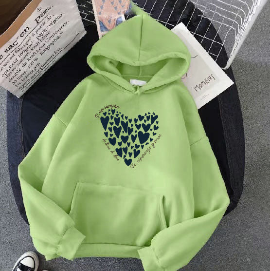 Women's hoodie with creative heart design Lisslune