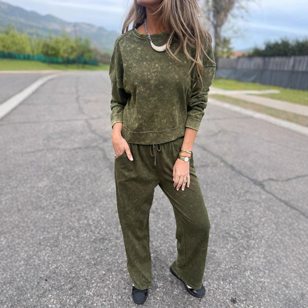 Women Casual Sweatshirt and Jogging Pants Set Lisslune