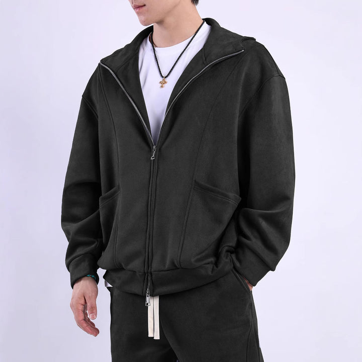 Men's fleece jacket with ergonomic cut and practical pockets Lisslune