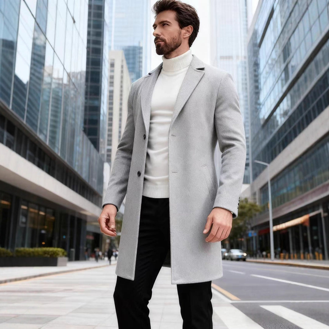 Men's elegant wool coat Lisslune
