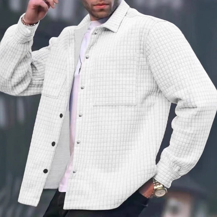Men's quilted casual jacket with practical pockets and stylish design Lisslune