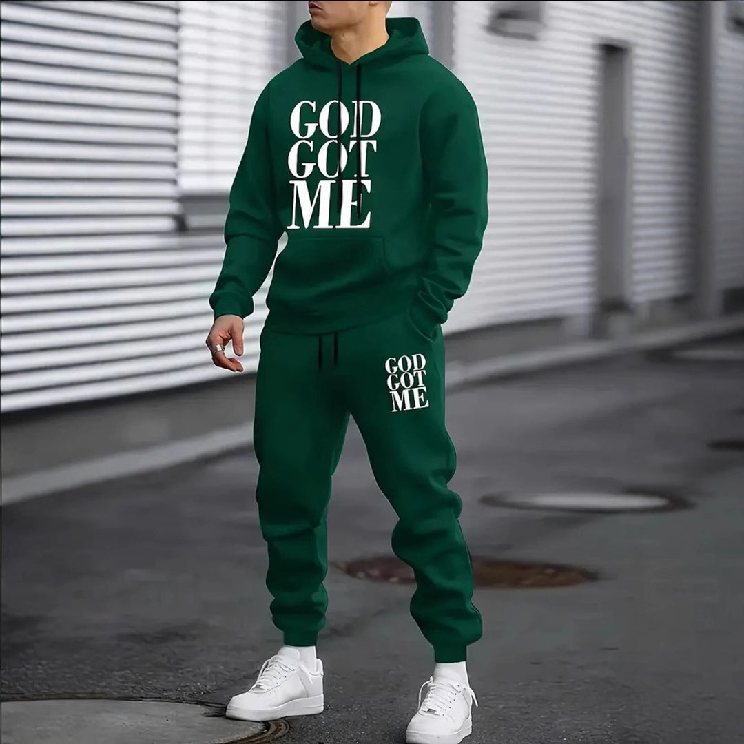 Men's tracksuit with modern statement print Lisslune