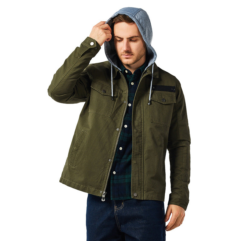Men's Versatile Outdoor Jacket with Integrated Hood Lisslune