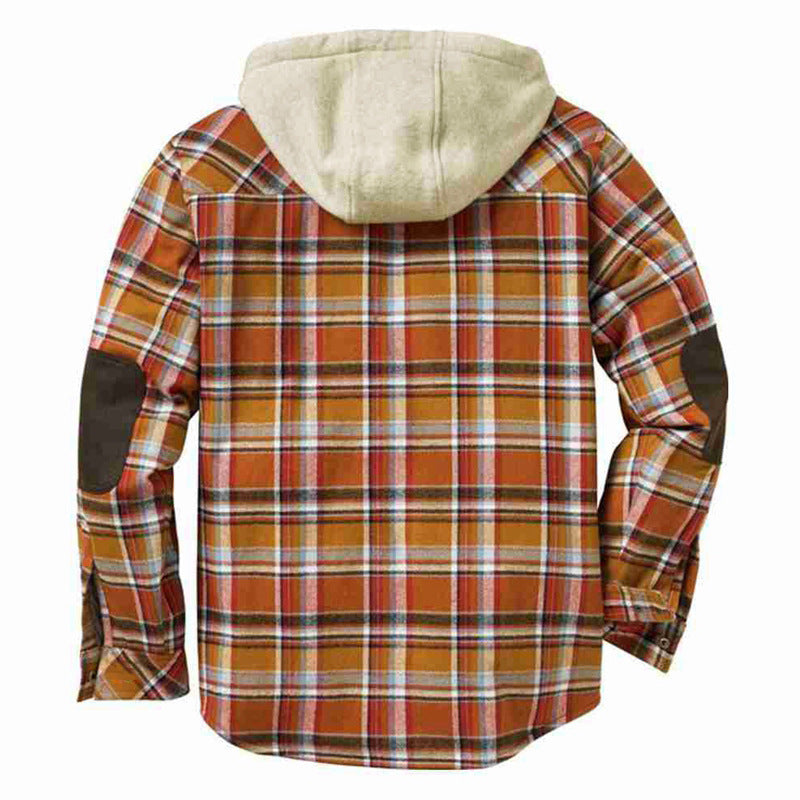 Men's flannel jacket with soft lining and practical chest pockets Lisslune