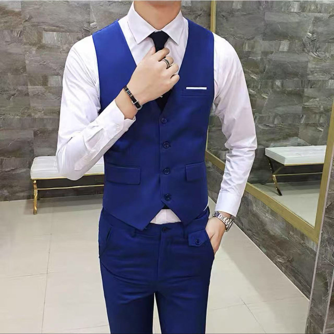 Men's Elegant Slim-Fit Suit with Practical Pockets Lisslune