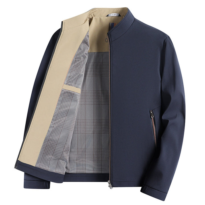 Men's elegant transitional jacket in minimalist design Lisslune