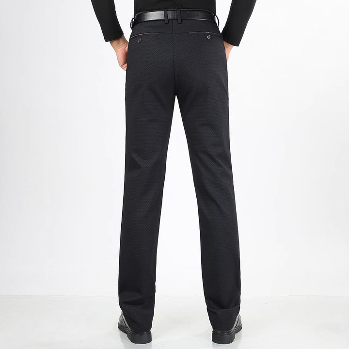 Men's modern suit trousers in slim fit cut with fine pattern Lisslune