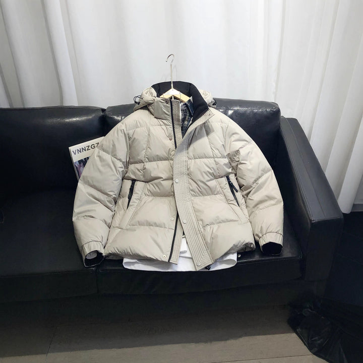 Men's Comfortable Winter Jacket with Practical Hood and Insulating Filling Lisslune