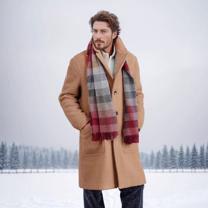 Men's stylish and warm wool coat Lisslune
