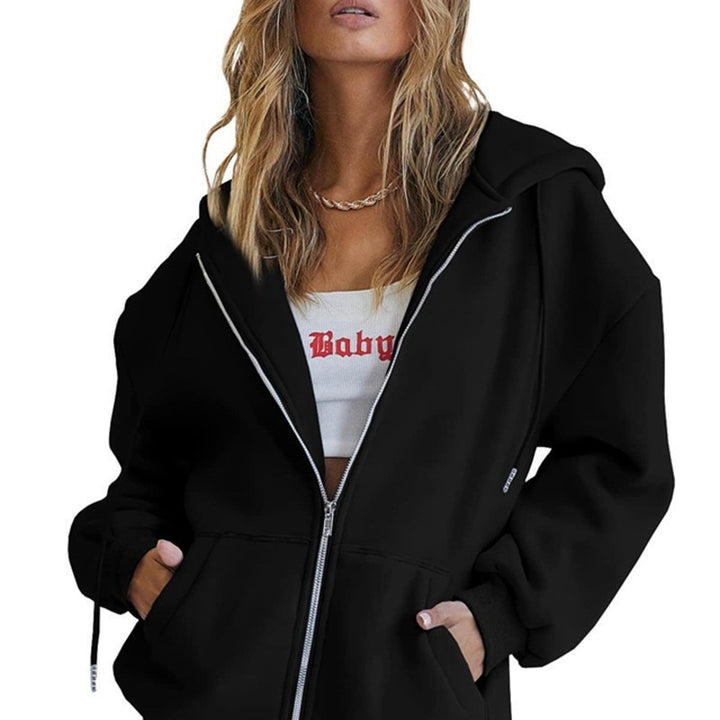 Women's oversized hoodie jacket with practical pockets Lisslune