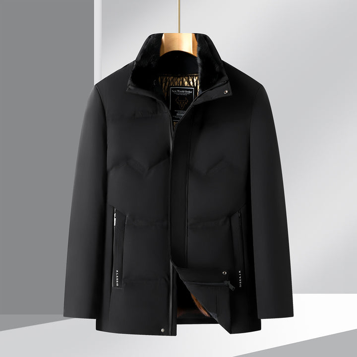 Men's Warming Winter Jacket with Stylish Details Lisslune
