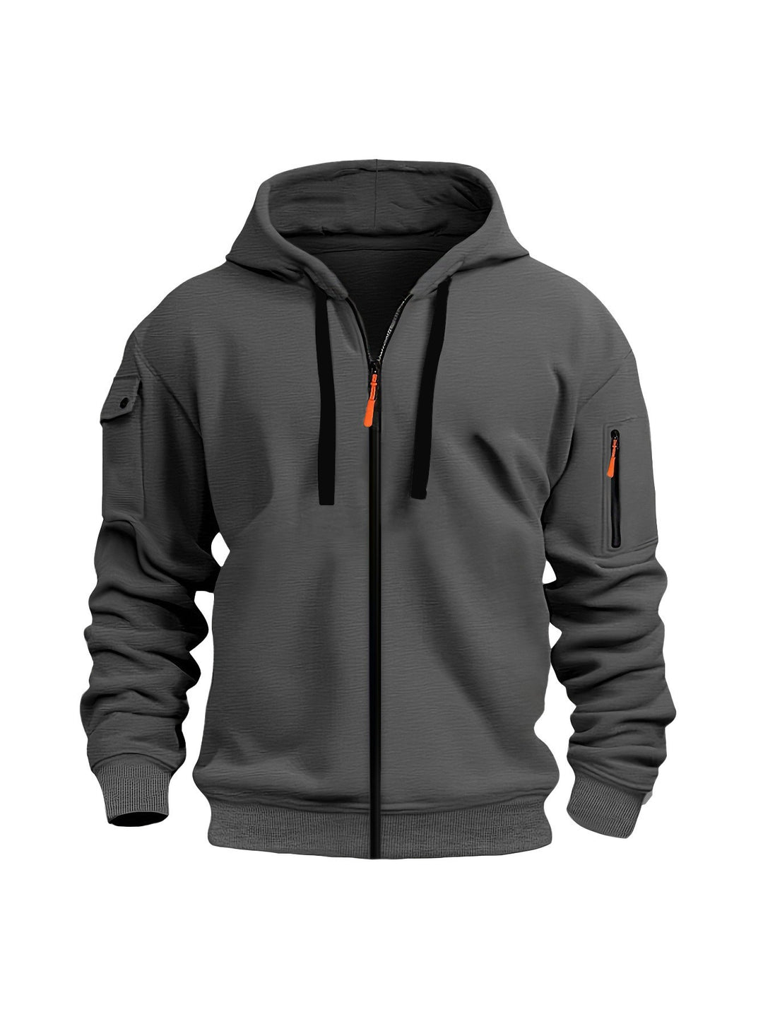 Men's hoodie jacket with functional zip pockets and modern cut Lisslune