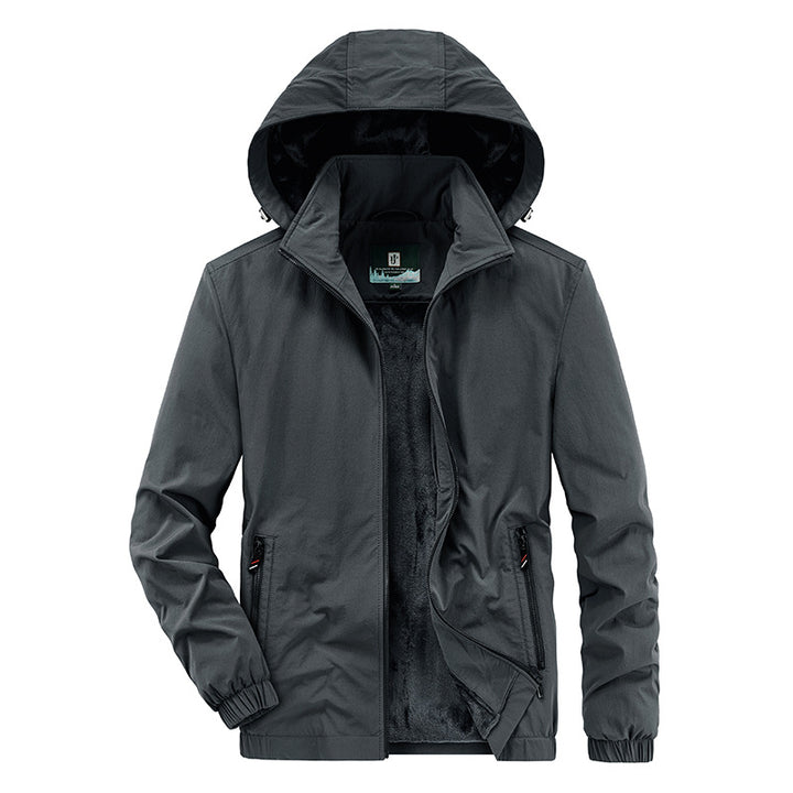 Men's Sporty Transitional Jacket with Innovative Cut Lisslune