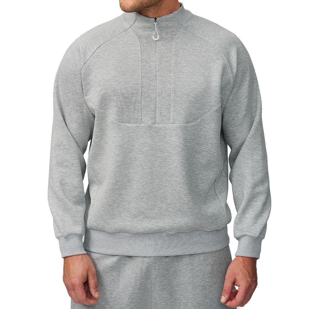 Men's Sporty Stand-Up Collar Sweater Lisslune