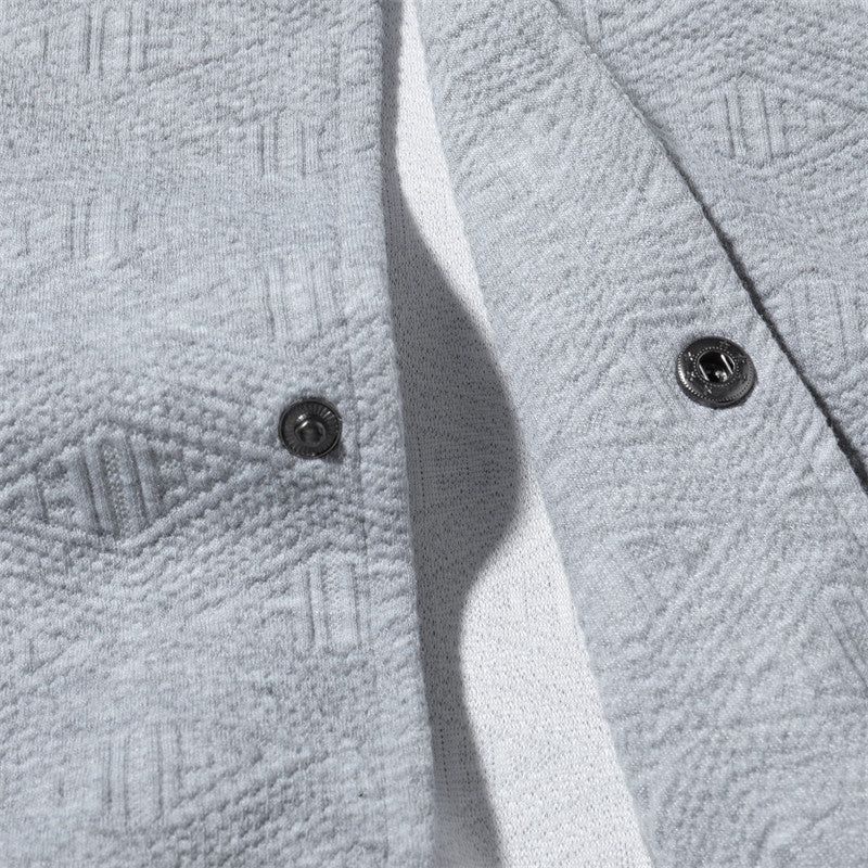 Men's Casual Bomber Jacket with Structured Design Lisslune