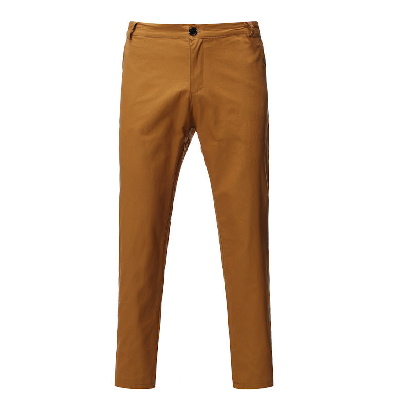 Men's comfortable chino pants with modern cut and elastic waistband Lisslune