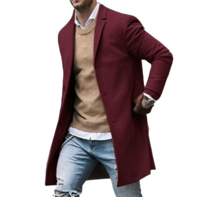 Men's stylish, tailored long coat Lisslune