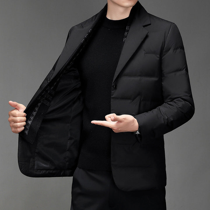 Men's Quilted Blazer with Thermal Filling Lisslune