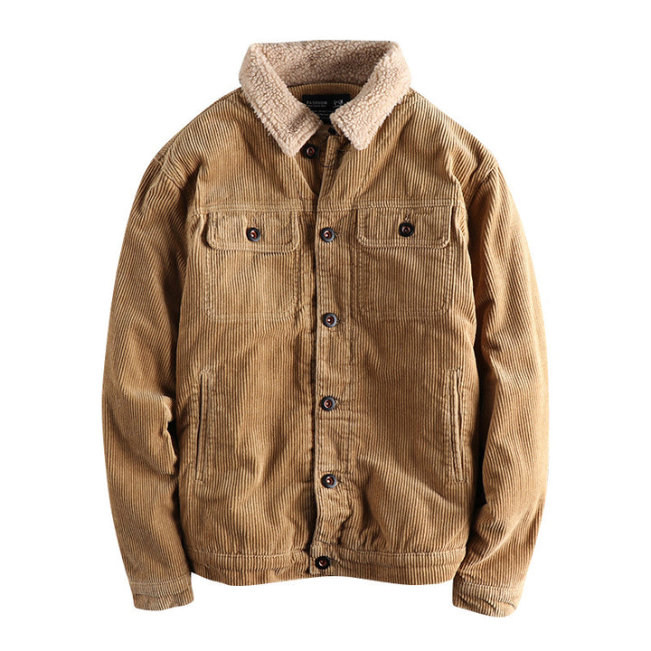 Men's cord jacket with cozy lining and practical pockets Lisslune