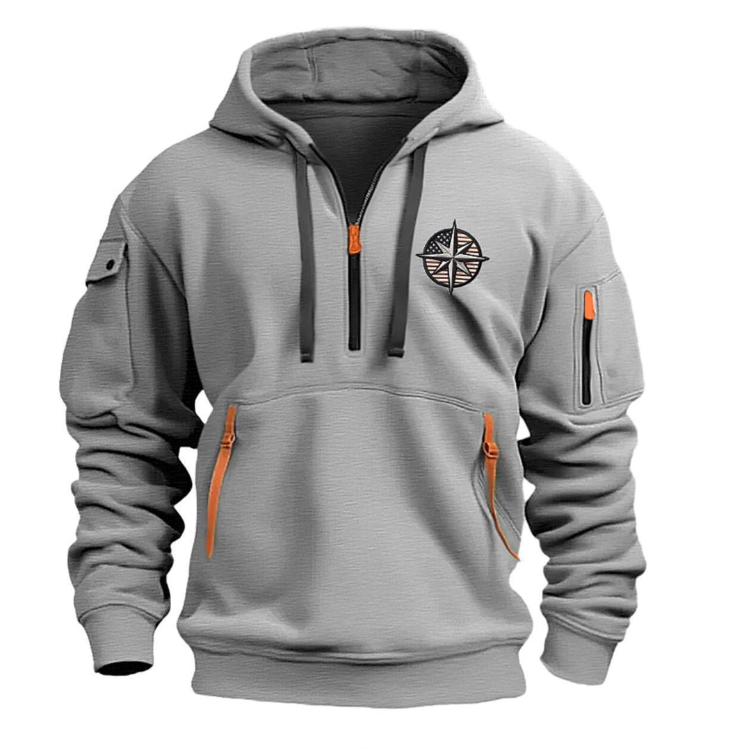 Men's Functional Hoodie with Practical Pockets Lisslune