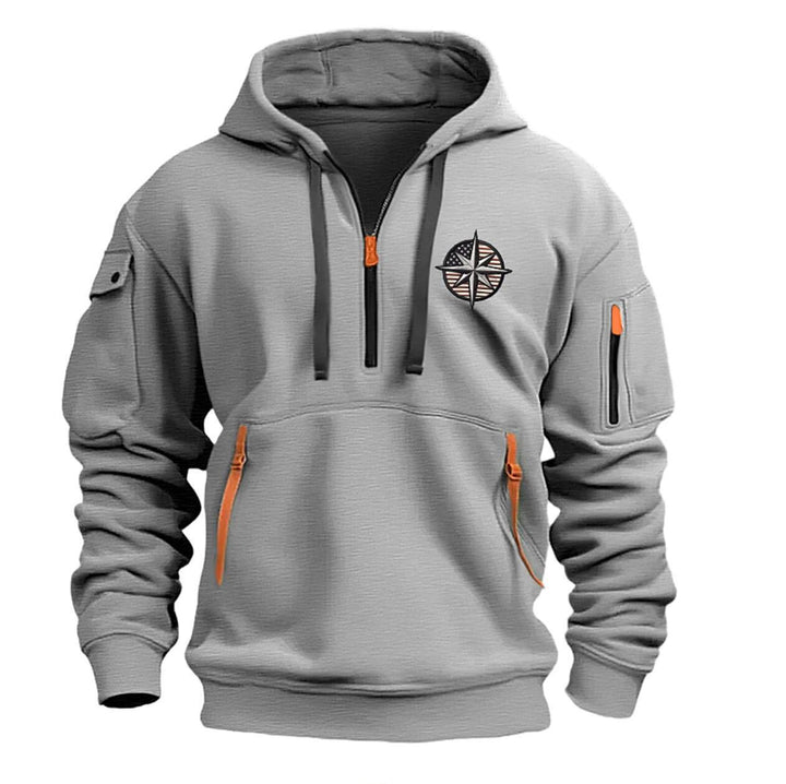 Men's Functional Hoodie with Practical Pockets Lisslune
