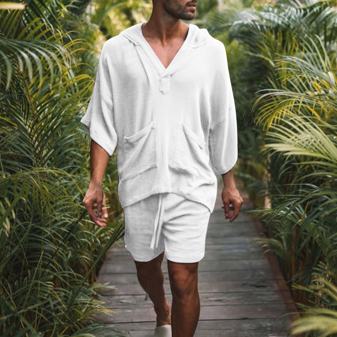Men's loose hoodie with side pockets and casual fit Lisslune