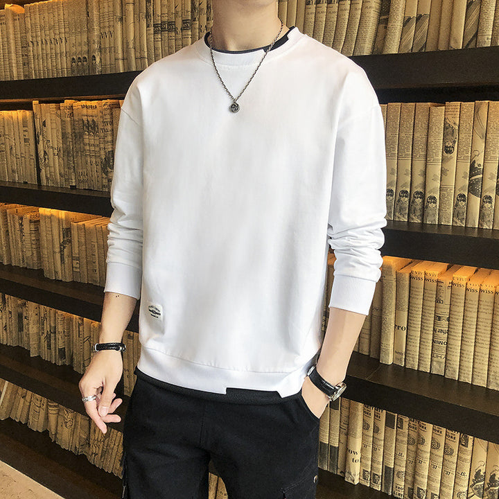Men's casual sweatshirt with contrasting hem Lisslune