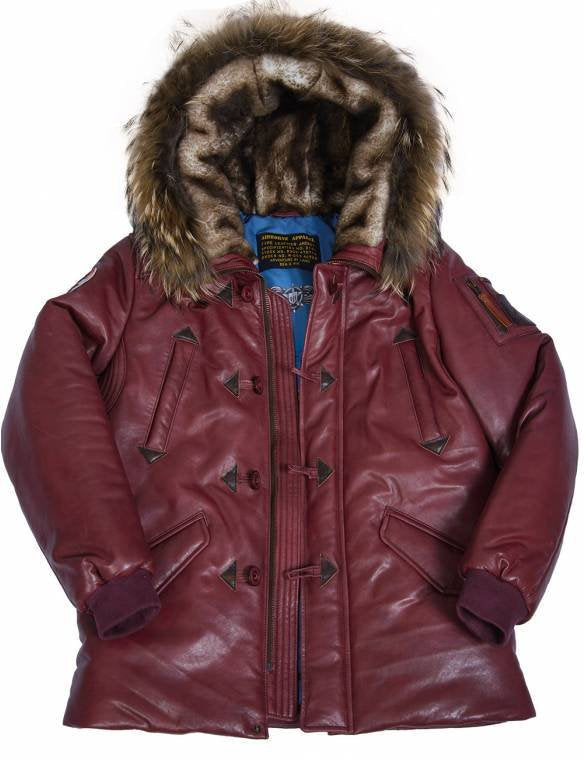 Men's winter parka with luxurious synthetic fur collar and warming lining Lisslune