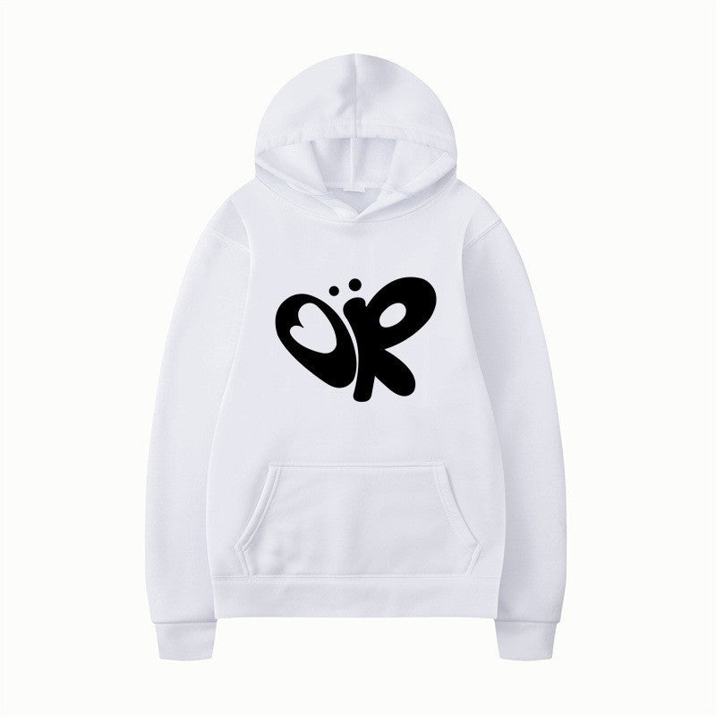 Women’s hoodie with large print and practical kangaroo pocket Lisslune