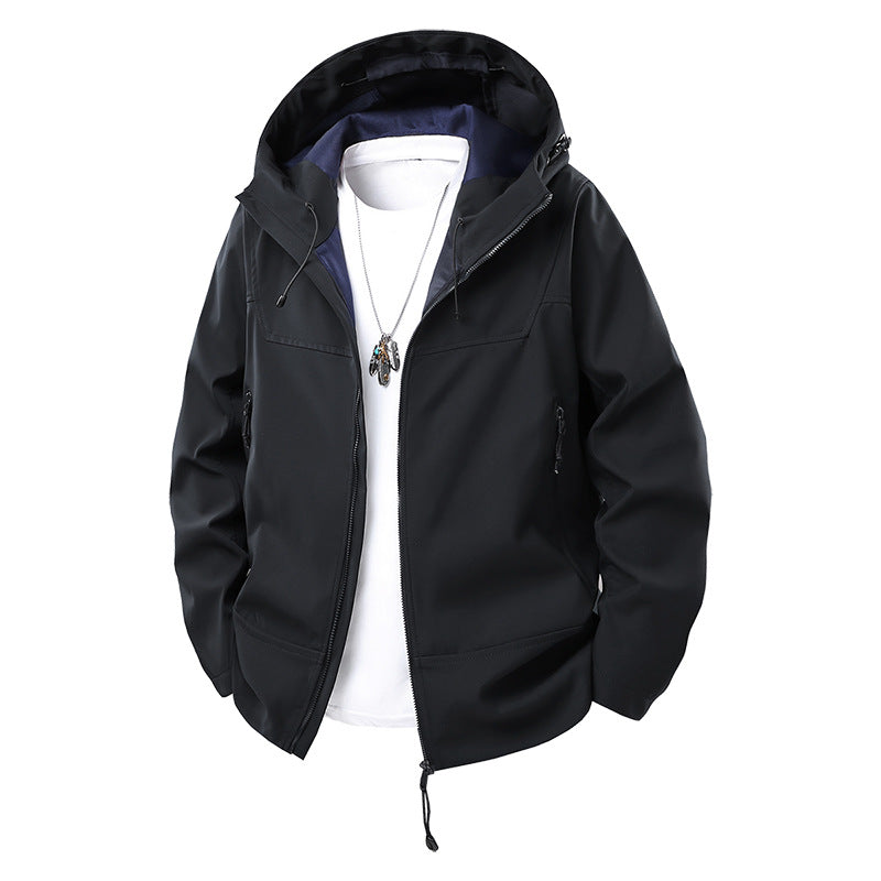 Men's Technical All-Weather Jacket with Removable Hood Lisslune