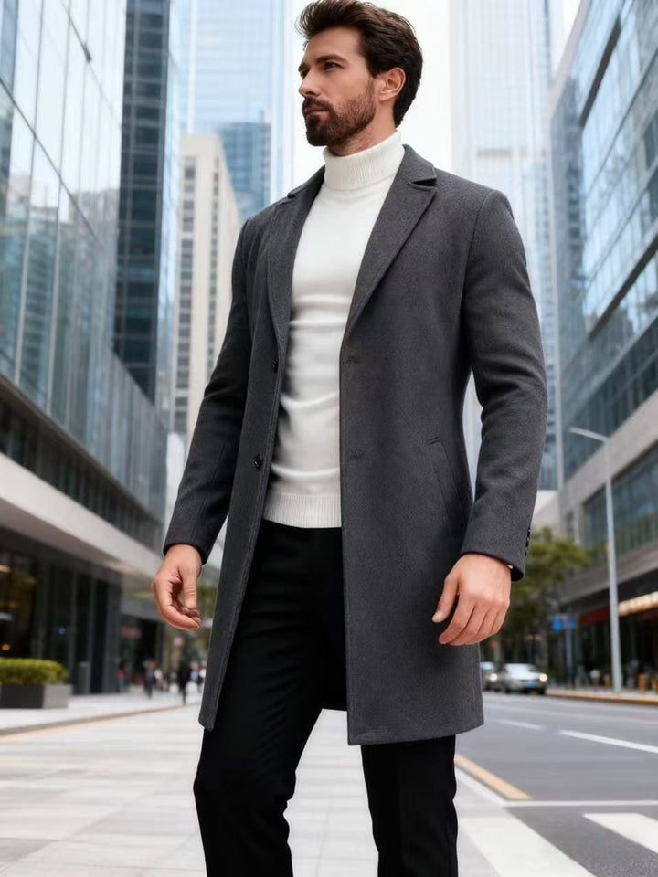 Men's elegant wool coat Lisslune