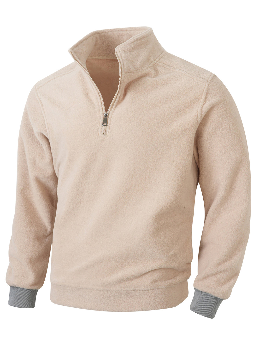 Men's fleece jacket with half-length zipper Lisslune