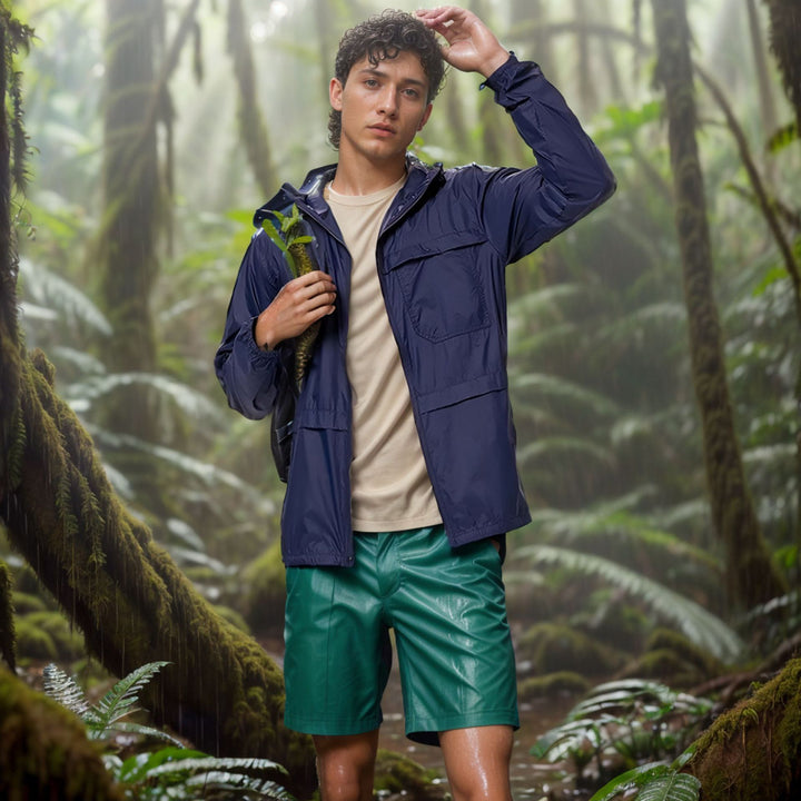 Men's lightweight and breathable outdoor jacket with hood Lisslune