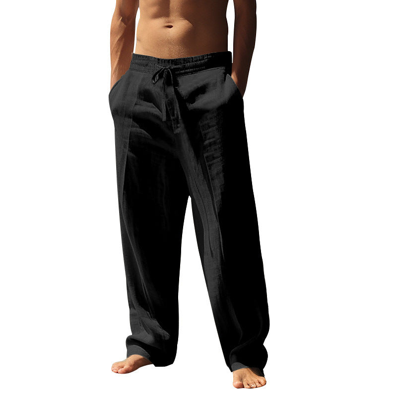 Men's airy summer pants with elastic waistband Lisslune
