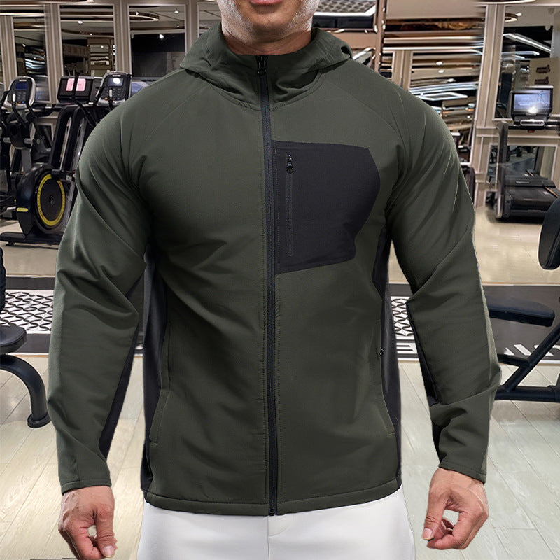Men's breathable sports jacket with practical zip pockets Lisslune