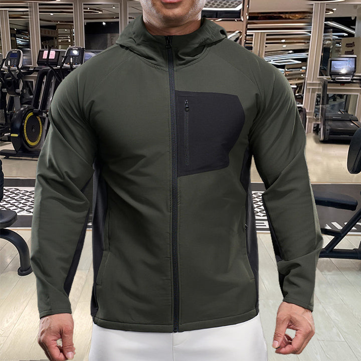 Men's breathable sports jacket with practical zip pockets Lisslune