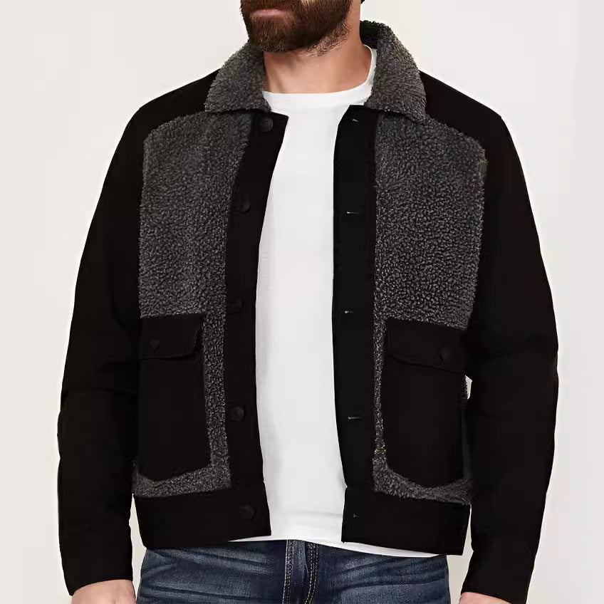 Men's slightly oversized jacket with soft lining and practical pockets Lisslune