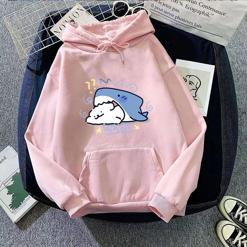 Women's hoodie with playful whale motif Lisslune