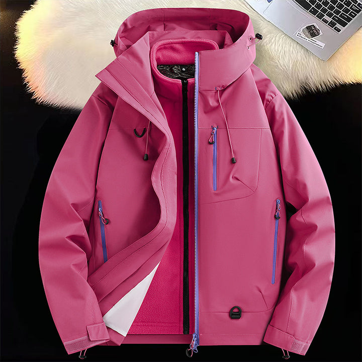 Men's Weatherproof Multi-Functional Jacket with Detachable Hood Lisslune