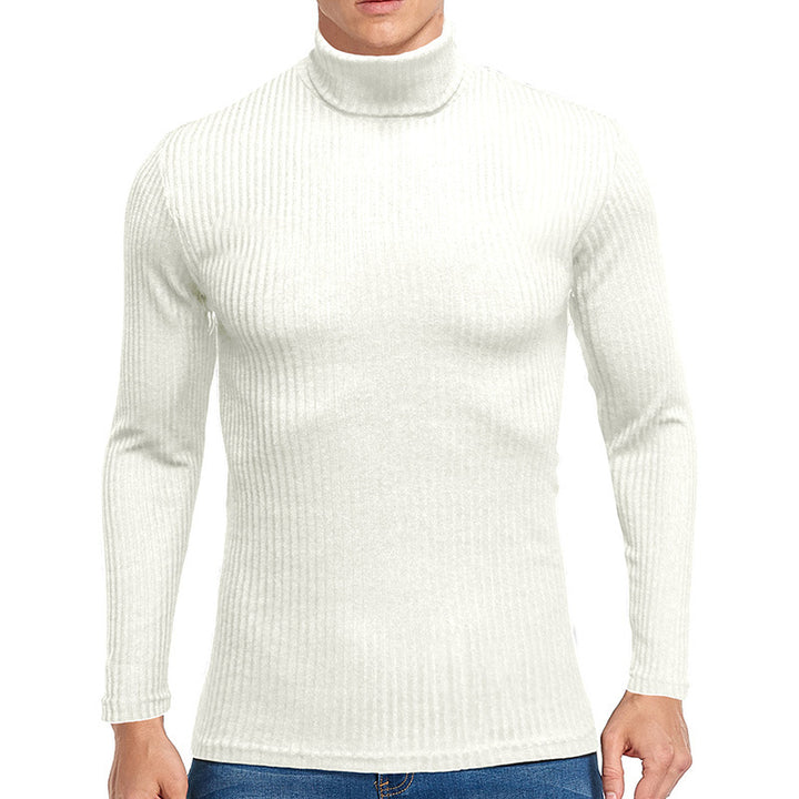 Men's fine turtleneck sweater made of textured knit Lisslune