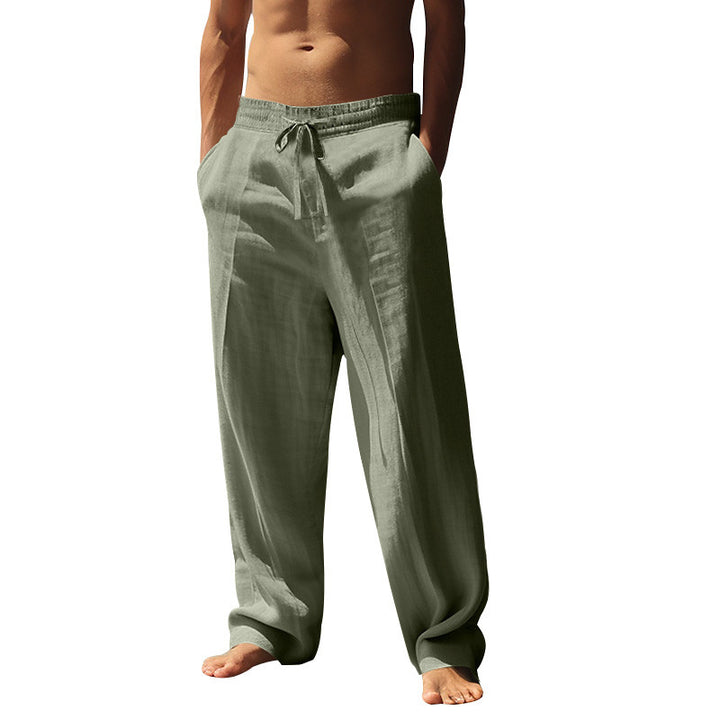 Men's airy summer pants with elastic waistband Lisslune
